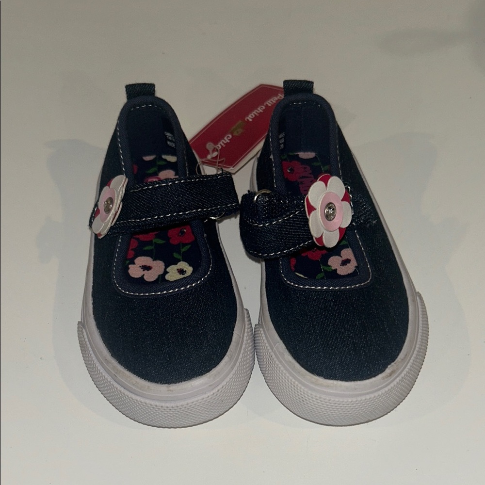 Floral Kids Shoes with Strap